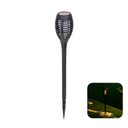 Lampe d'ambiance solaire LED pour pelouse, flamme plastique 2700K