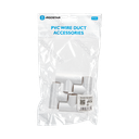 Coude en T Rond en PVC Blanc 20mm 4 unités