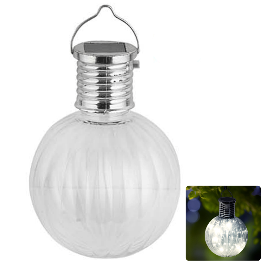 [B10201OK3] LED-gazonverlichting op zonne-energie met roestvrij stalen hanglamp 6500K