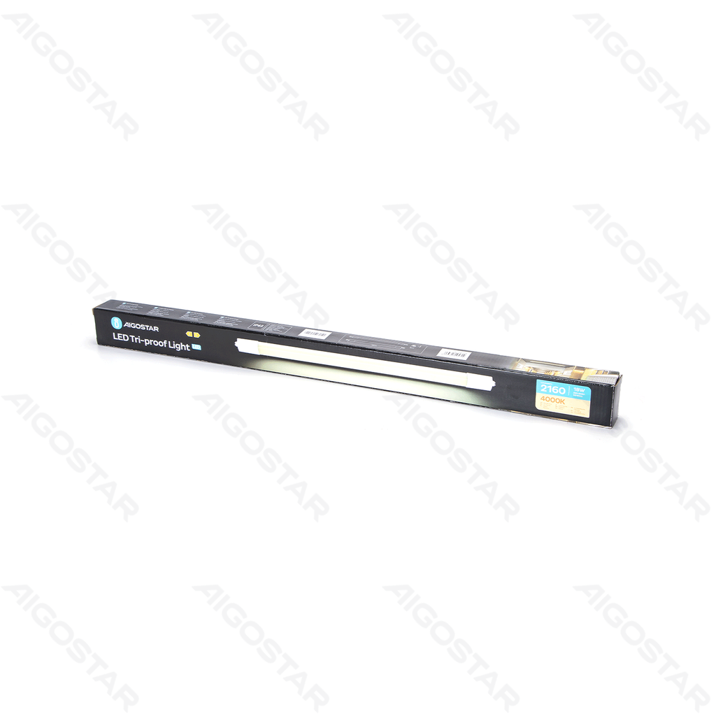 [B10401J8O] Aigostar LED Tri-proof light IP65,18W 4000K 0.6m
