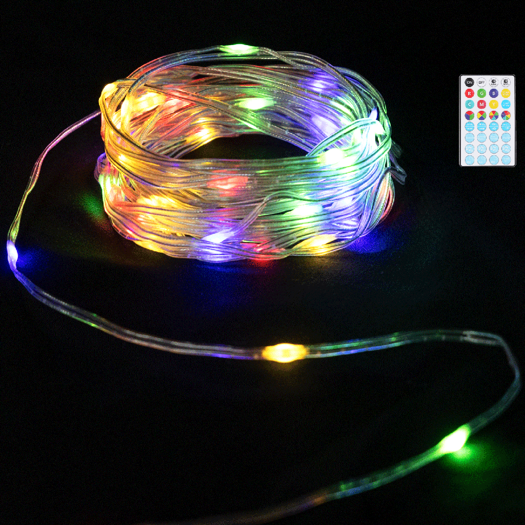 Aigostar Lichtstrook (PVC & koper) met 4AA-batterij RGB 5m