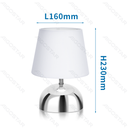 Aigostar Metalen Tafellamp (Zonder Lichtbron) E14
