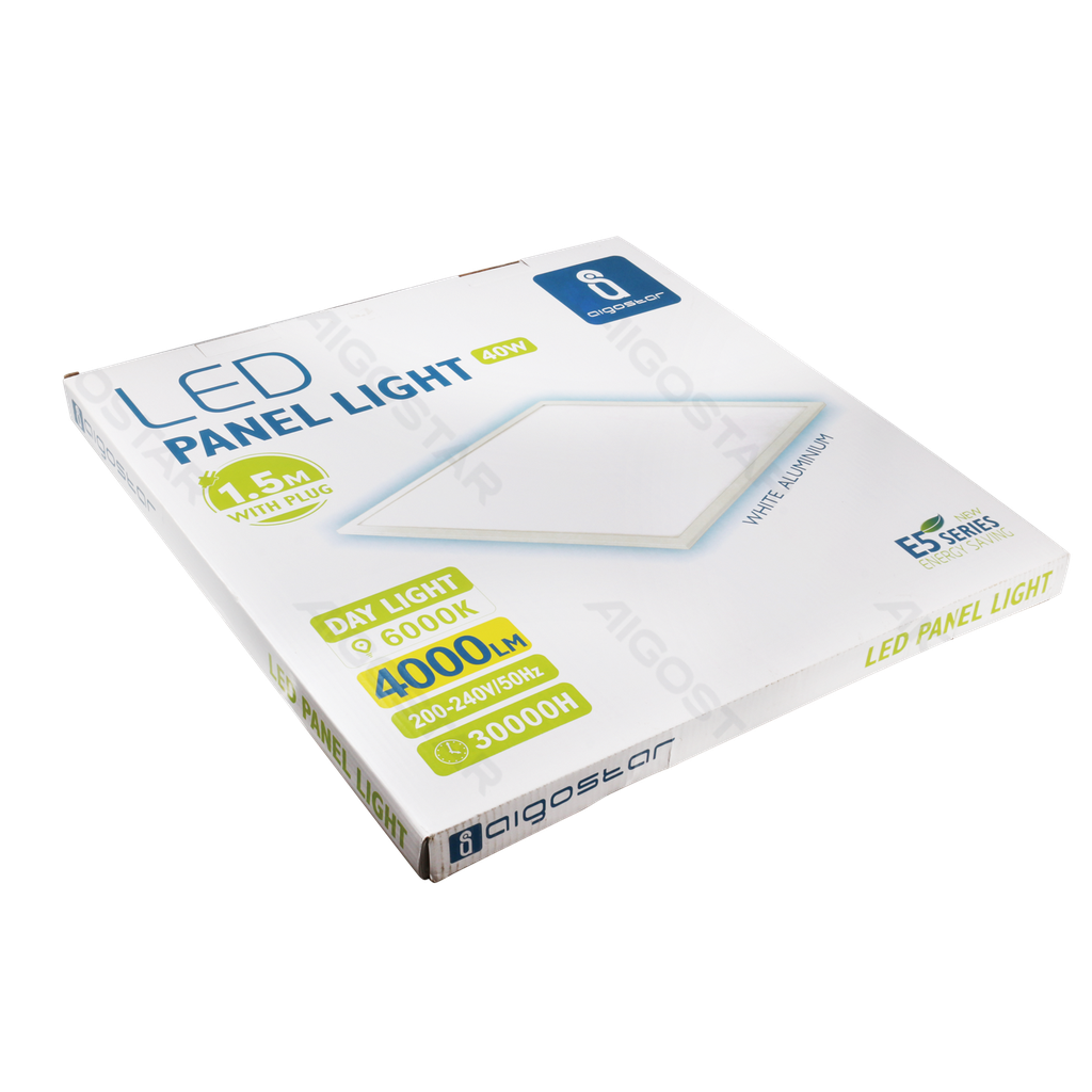 LED Paneelverlichting Edge-lit Daglicht Wit 40W 60x60cm UGR < 19 met stekker