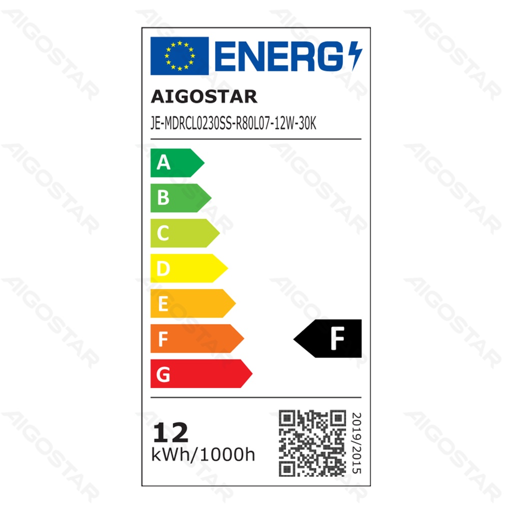 Aigostar LED plafondlamp 12W 1300lm 3000K