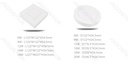 Aigostar E6 LED Opbouw Downlight Vierkant 12W Geel Licht