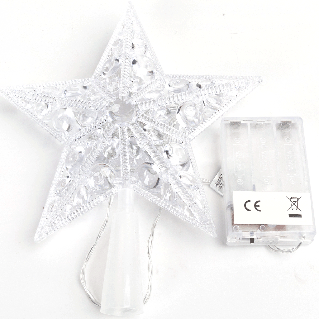 [B10303S6E] Aigostar Lichtsnoer met 3AA-batterij piek van 0.17m met ster warm wit IP20 Binnen