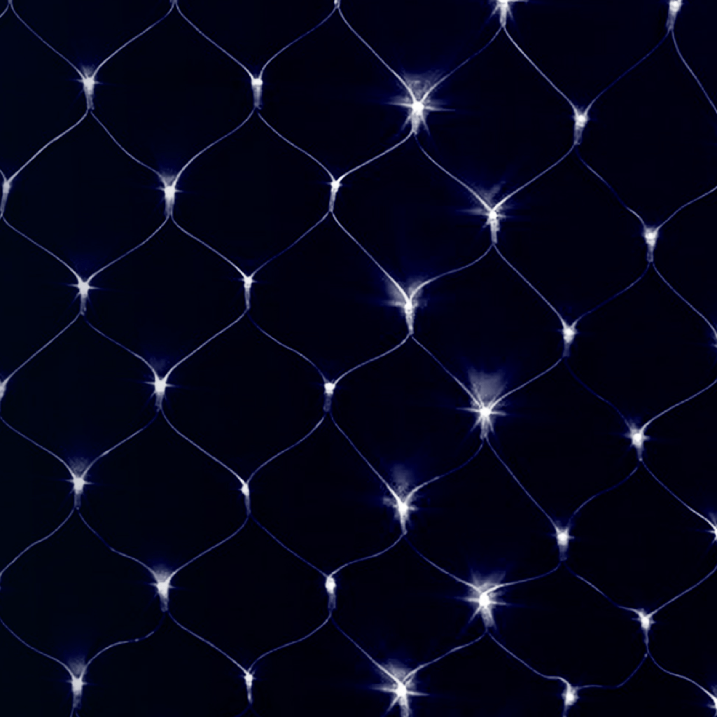 Aigostar Net van platte lichtstroken op zonne-energie Koud wit 3m+1,5m*1,5m