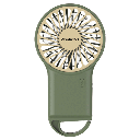 Ventilateur à main 3 2 pouces 7 pales 3 vitesses 500 mAh vert