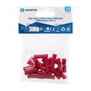 Vorisolierte kaltgepresste Klemmen BV5.5 (20 Stück), rot