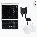 Solar powered ceiling lamp