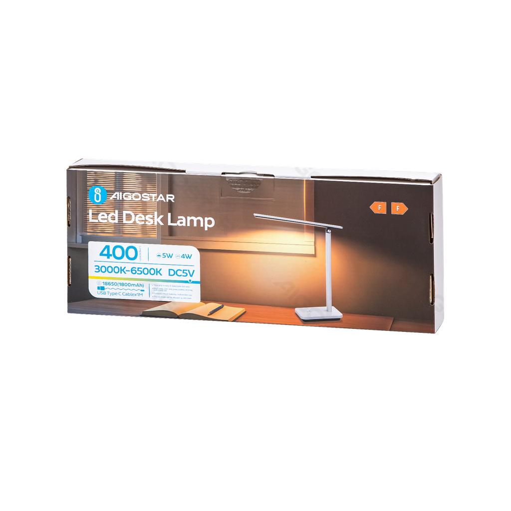 Lampe de bureau multifonction Dimmable CCT et rechargeable