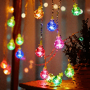 3AA battery bubble string lights, RGBY, 5m ,IP44, Indoor&Outdoor