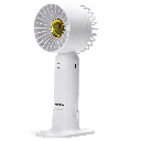 Ventilateur de poche, 2.7 pouces, 7 pales, 3 vitesses, 500mAh, blanc