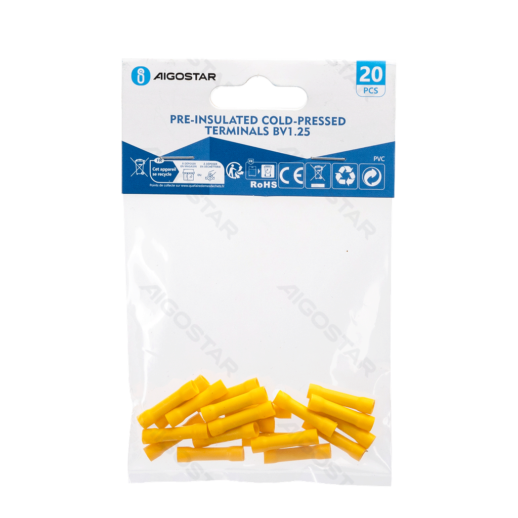 [B20104P5K] Pre-insulated 25 (20 pcs) yellow