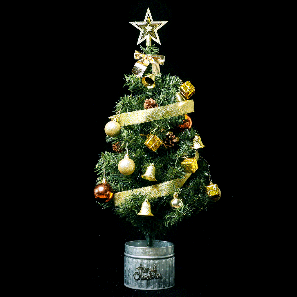 Aigostar Christmas tree Mini Iron bucket H60cm With accessory