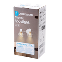 Metalen spot met verstelbare hoek en 2 schakelaars