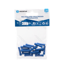 Bornes pré-isolées pressées à froid BV2 (20 unités), bleu
