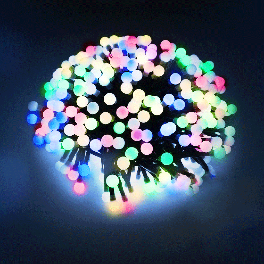 Kerstverlichting lichtstrook met 3AA-batterij RGBY 10m IP44 Binnen/Buiten