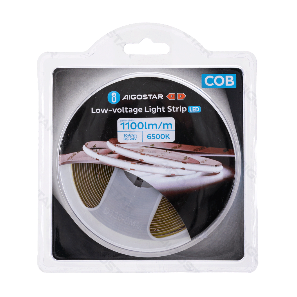 [B10301PB9] COB-laagspanningsstrip 5m 6500K