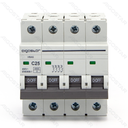 Miniature circuit breaker 4P 25A C CURVE Gray