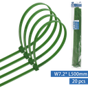 Nylon Cable Ties (20 pcs) W7.2*L500mm Green