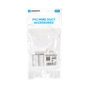 PVC Rond Draadkanaal Connector Wit 16mm 4ST