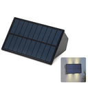 Solar-Wandleuchten Wall Washer 4 Lampenfassungen Zweiköpfige Up-Down-Beleuchtung 2700K