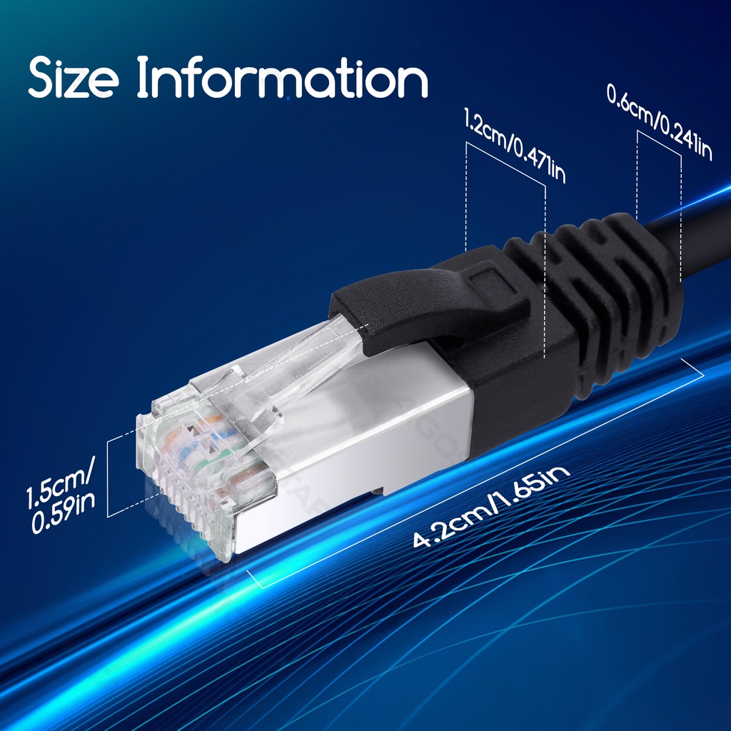 Aigostar CAT7 Patchkabel 1.5m Zwart