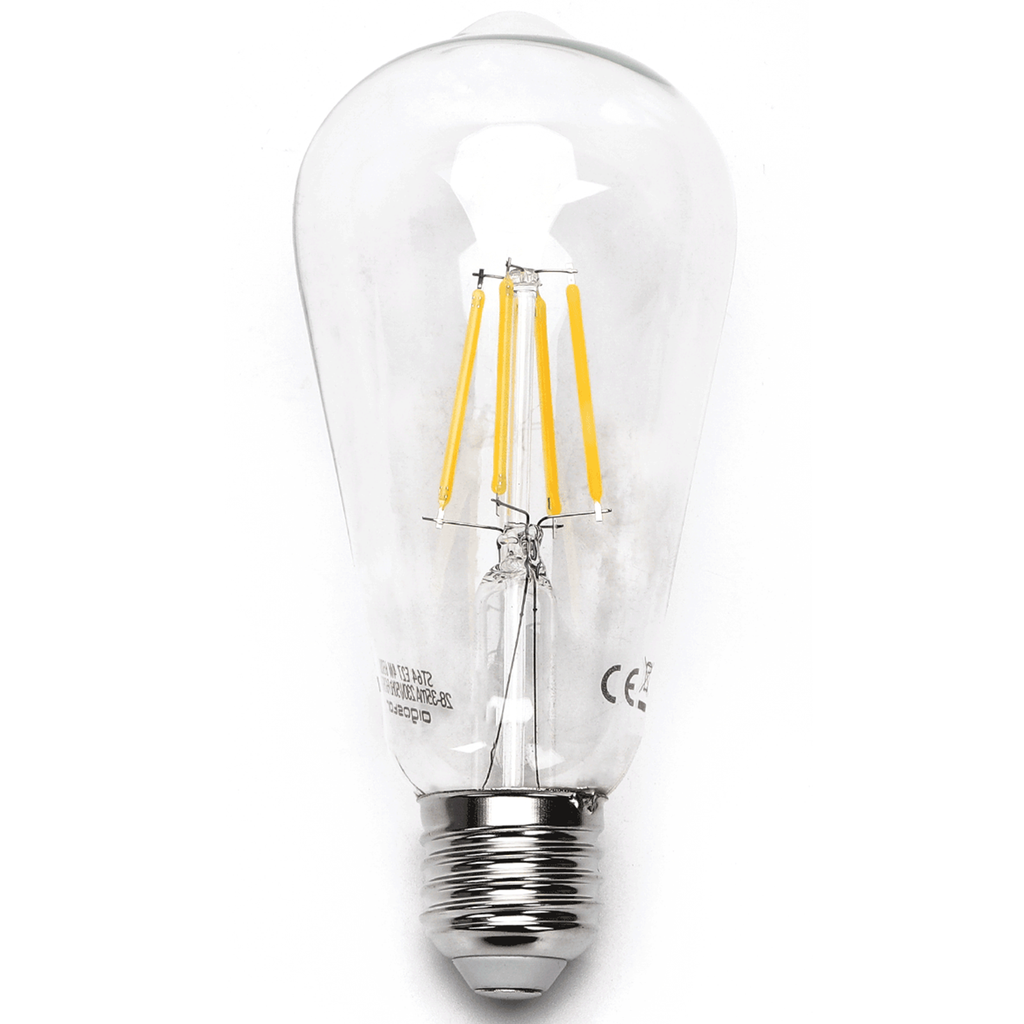 [B10106QM0] LED Filament Bulb (Clear) ST64 E27 10W