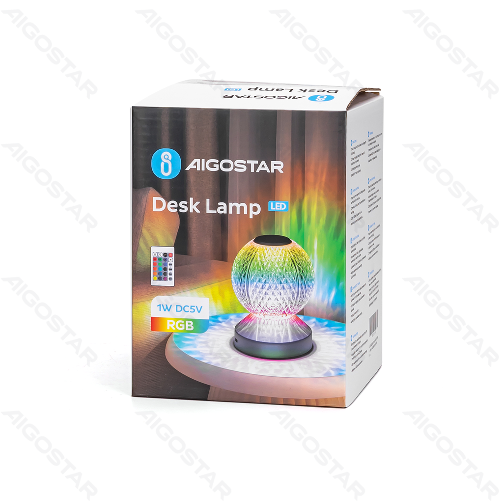[B10311K8O] Lampe de table atmosphérique 1W RGB