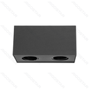 Metall-Zweiwege-Aufputzdownlight GU10*2 (ausgenommen)