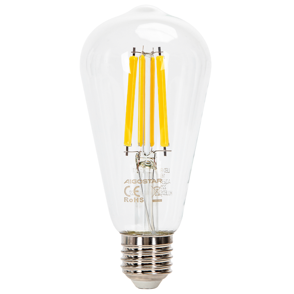 LED-Glühbirne (klar) ST64 E27 18W