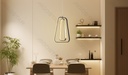 Aluminum pendant lamp 36W 2700K