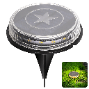 Solarbetriebene LED-Rasenleuchte 3200K