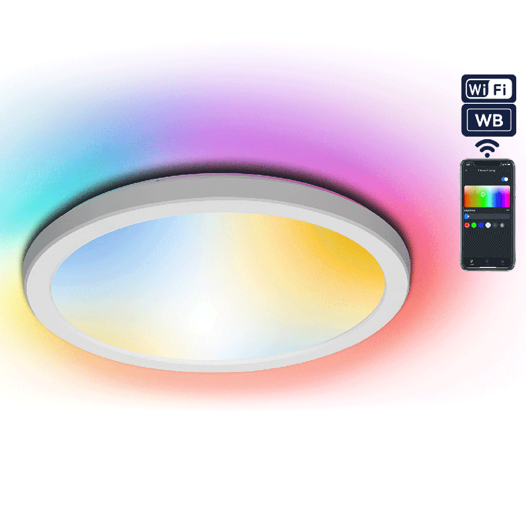 [S10203I2C] WiFi WB smart ultraflache Deckenleuchte 22W