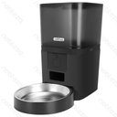 Version WIFI Mangeoire intelligente avec caméra Bol simple 6L H33.2*L36.3*L19.2cm Noir