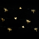 Licht met libellen en bijen op zonne-energie Warm wit 10m