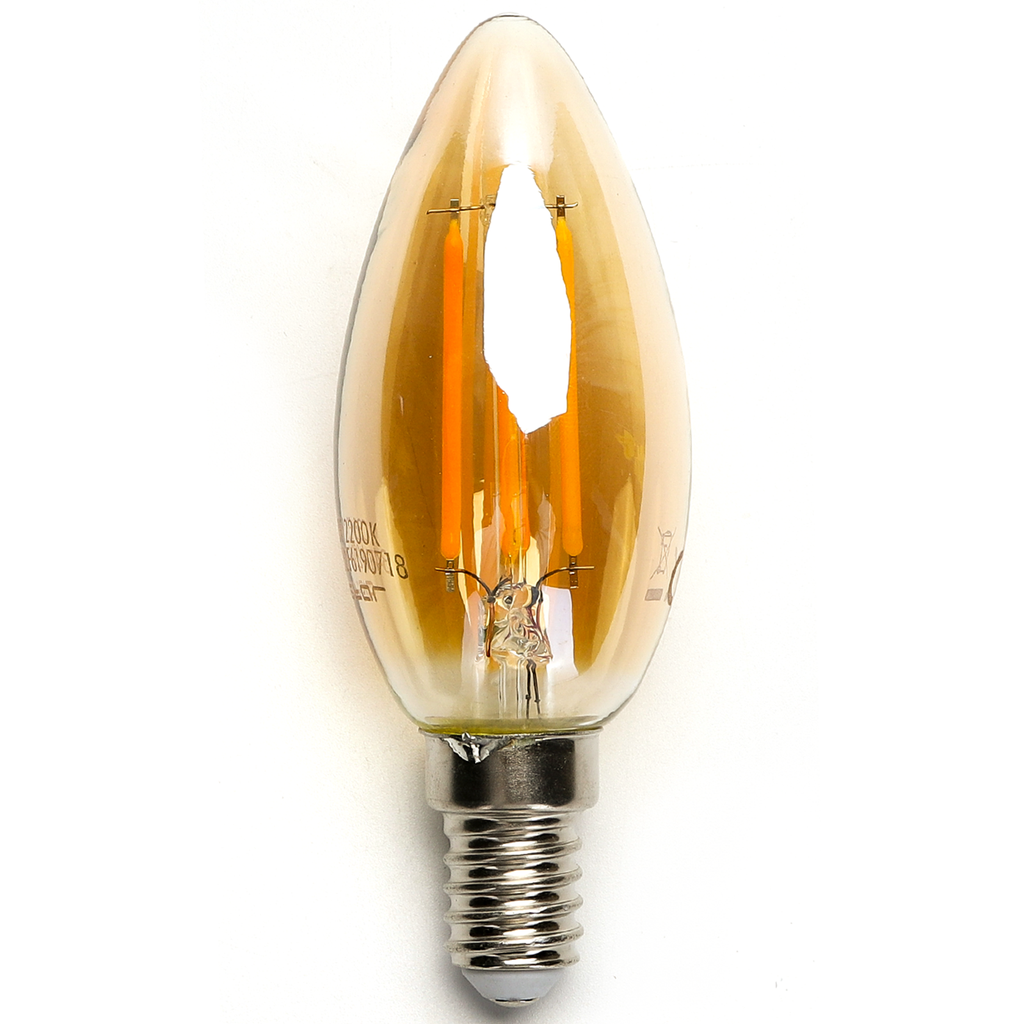 [B10106PKS] LED Gloeilamp (Amber) C35 E14,4W