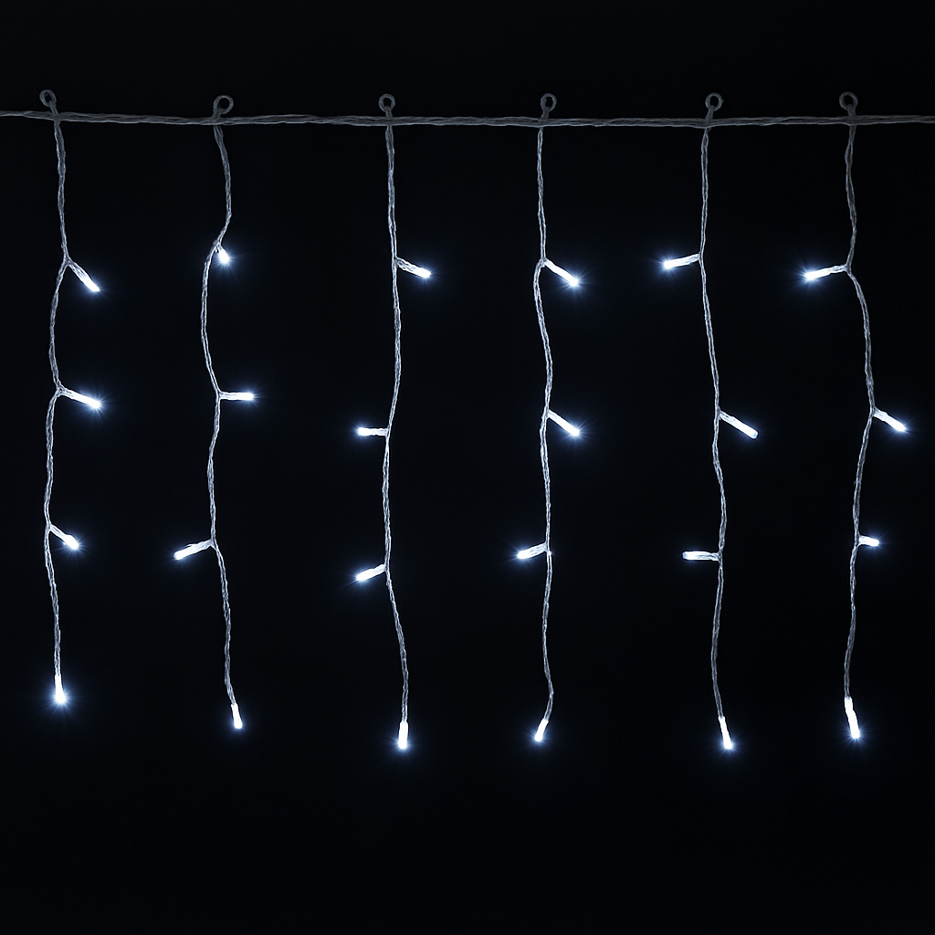Aigostar Platte ijspegellichtstrook met laag voltage Koud wit 15m*0.4m IP44 Binnen/Buiten 75 strips