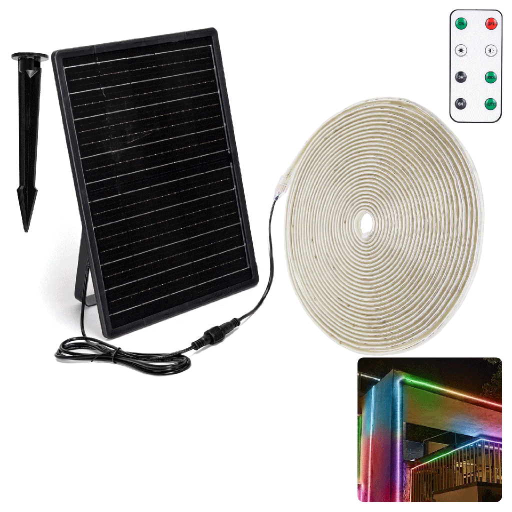 [B10201NL0] LED Solar Light Strip 20m RGB 200W