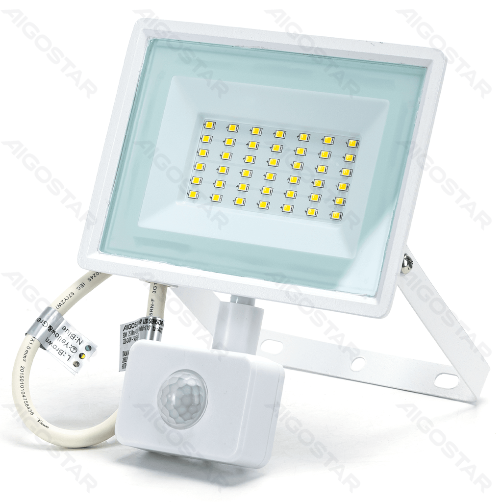 [B102023JG] Aigostar LED-breedstraler met sensor 30W 4000K wit