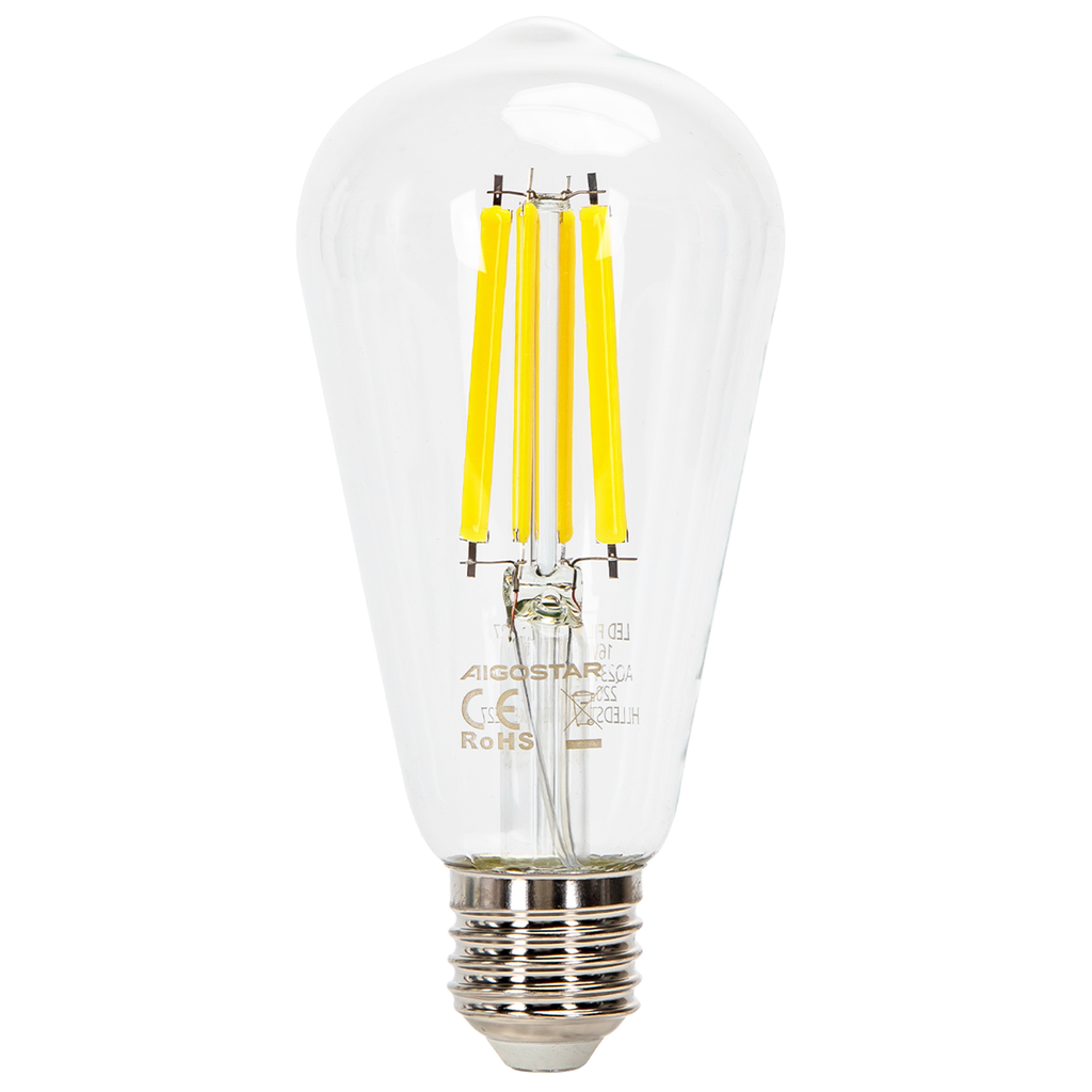 Aigostar LED Gloeilamp (Helder) ST64 E27,16W