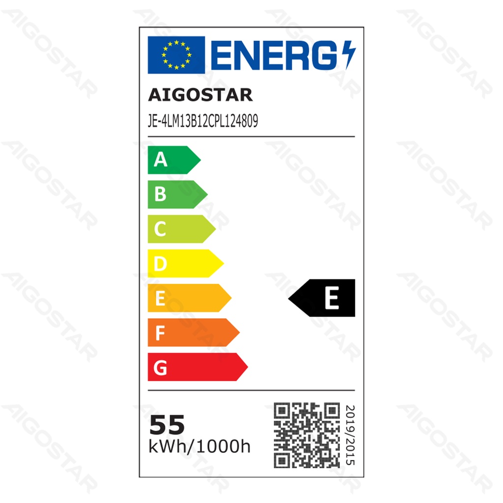 [B10406IEA] Aigostar LED Paneelverlichting Edge-lit Natuurlijk Licht Wit 60W 120x60cm