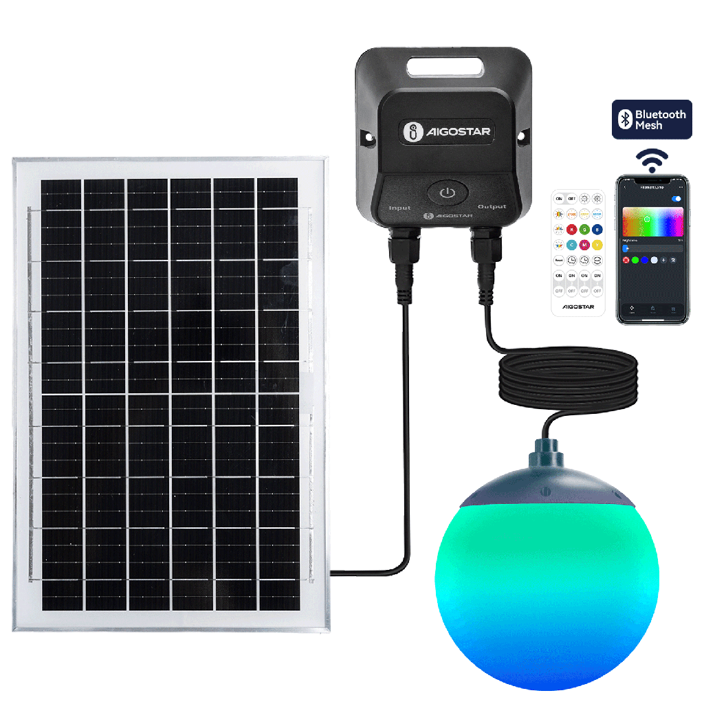 Solar Pendant Lamp 35W Φ500mm White RGBCCT Bluetooth Mesh