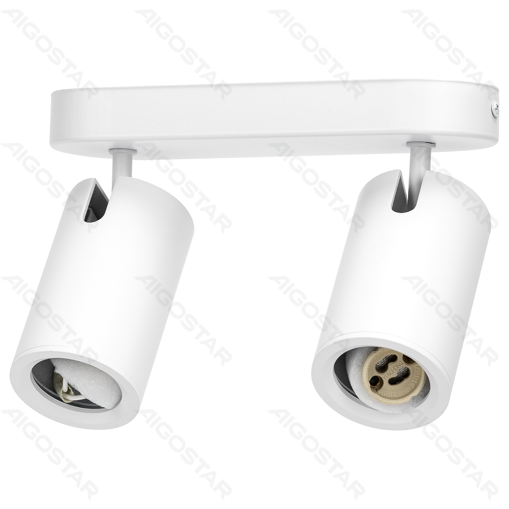 [B10307QD8] Metal spotlight with adjustable angle and 2 switches