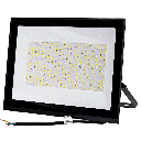LED Flutlicht Glasschirm Schwarz 200W 4000K 25cm
