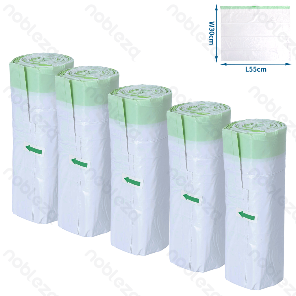 Smartes automatisches Katzenklo Zubehör für SL02 Katzenklo Liner Abfallbeutel L55*B30cm Weiß