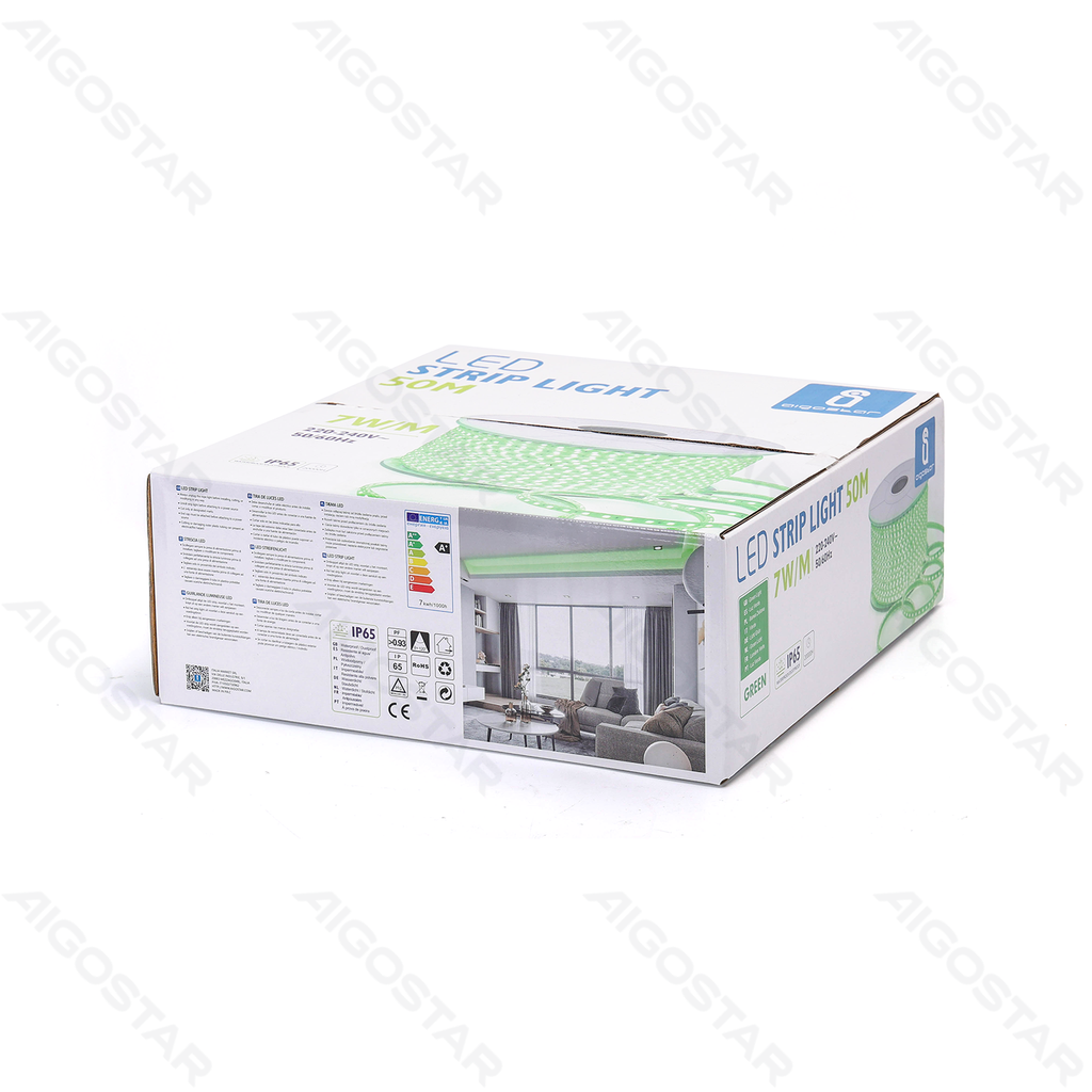 [B10302XSU] Geïntegreerd Circuit LED Lichtstrip 2835-120 Groen 50m 8mm