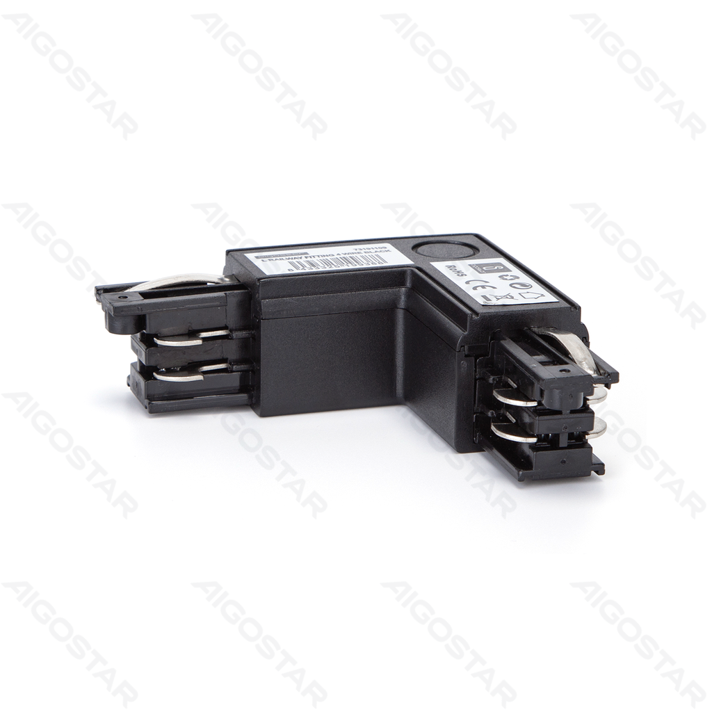 Vierleiter-Stromschiene Typ T Schwarz