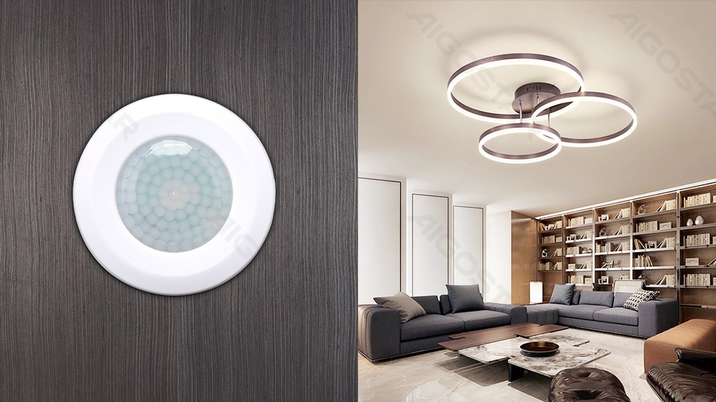 [B20105MNP] Détecteur de mouvement infrarouge à fixer au plafond Blanc